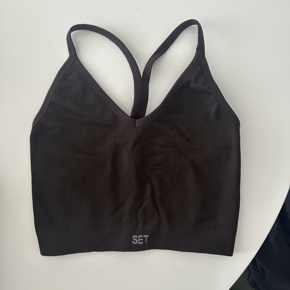 Set Active Ribbed V Bra